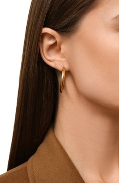 Женские серьги COPINE JEWELRY золотого цвета, арт. LIDIA | Фото 2 (Материал: Серебро)