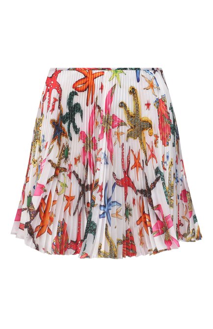 Женская плиссированная юбка VERSACE разноцветного цвета по цене 95800 руб., арт. A89214/1F01278 | Фото 1