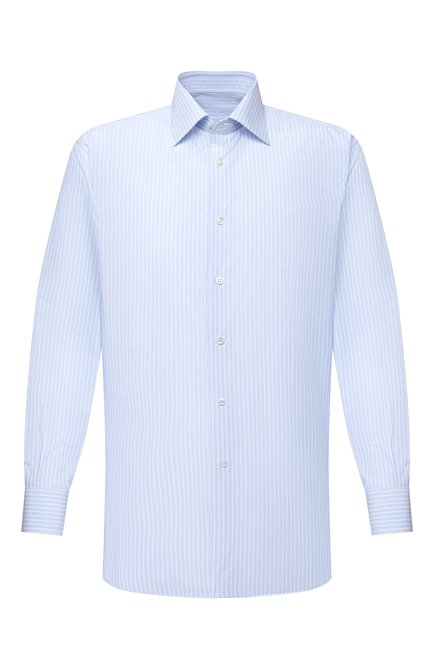 Мужская хлопковая сорочка BRIONI голубого цвета по цене 114500 руб., арт. RCA20M/P008D | Фото 1