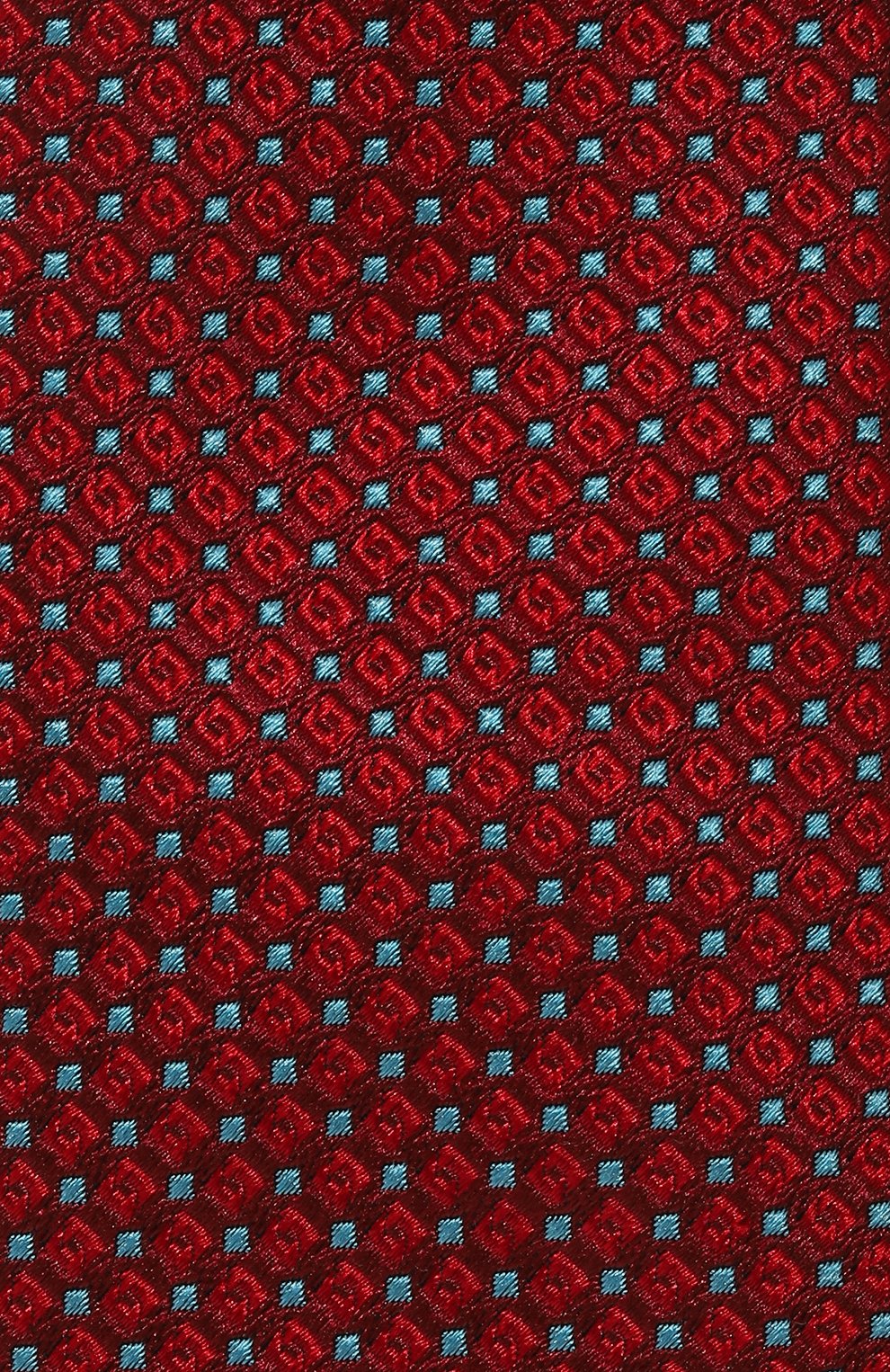 Мужской шелковый галстук ALTEA красного цвета, арт. 2321368 | Фото 4 (Принт: С принтом; Материал: Текстиль, Шелк; Материал сплава: Проставлено; Нос: Не проставлено)