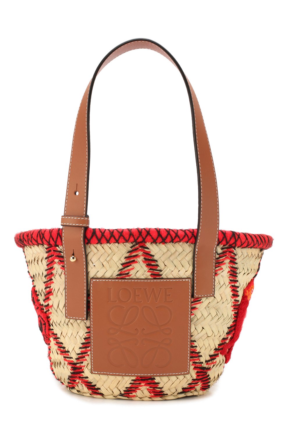Женская сумка basket small LOEWE бежевого цвета, арт. 303.50.S93 | Фото 1 (Сумки-технические: Сумки top-handle; Материал: Растительное волокно; Размер: small)