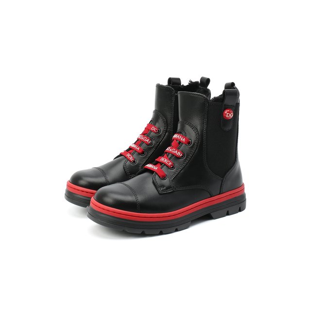 Кожаные ботинки Dolce & Gabbana D10969/A1889/24-28