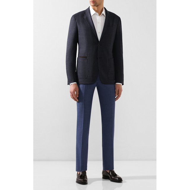 Шерстяные брюки Kiton  UFPP79K06S67 Фото 2