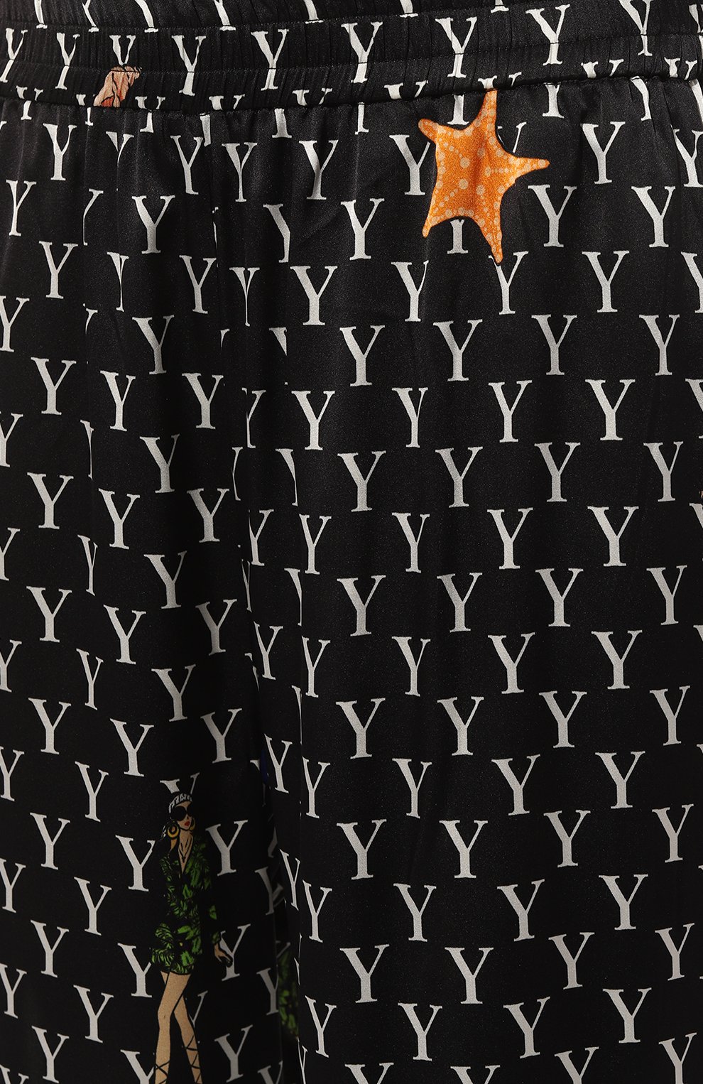 Женские шелковые брюки YANINA черного цвета, арт. 0-2483 | Фото 5 (Силуэт Ж (брюки и джинсы): Широкие; Материал внешний: Шелк; Стили: Гламурный; Длина (брюки, джинсы): Стандартные; Женское Кросс-КТ: Брюки-одежда; Региональные ограничения белый список (Axapta Mercury): Не проставлено; Матер иал сплава: Проставлено; Нос: Не проставлено; Драгоценные камни: Проставлено)