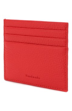 Женский кожаный футляр для кредитных карт COCCINELLE красного цвета, арт. E2 FW5 12 95 01 | Фото 2 (Материал: Натуральная кожа)