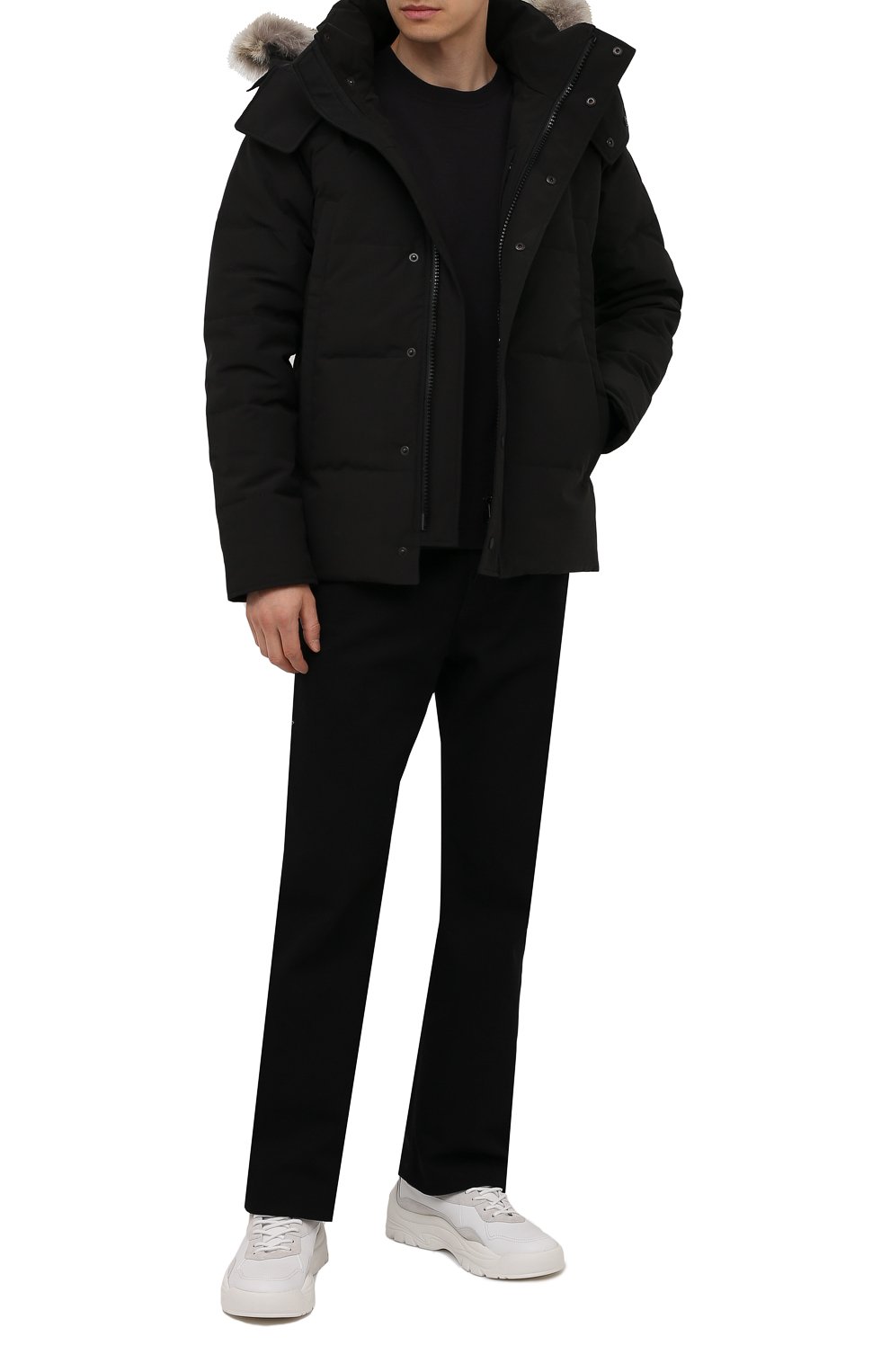 Мужская пуховая куртка wyndham CANADA GOOSE черного цвета, арт. 3808MB | Фото 2 (Мужское Кросс-КТ: пуховик-короткий, Пуховик-верхняя одежда, Верхняя одежда; Рукава: Длинные; Материал внешний: Синтетический материал, Полиэстер; Региональные ограничения белый список (Axapta Mercury): RU; Кросс-КТ: Пуховик; Материал сплава: Проставлено, Проверено; Материал подклада: Синтетический материал; Статус проверки: Проверено, Проверена категория; Драгоценные камни: Проставлено; Длина (верхняя одежда): Короткие; Материал утеплителя: Пух и перо)