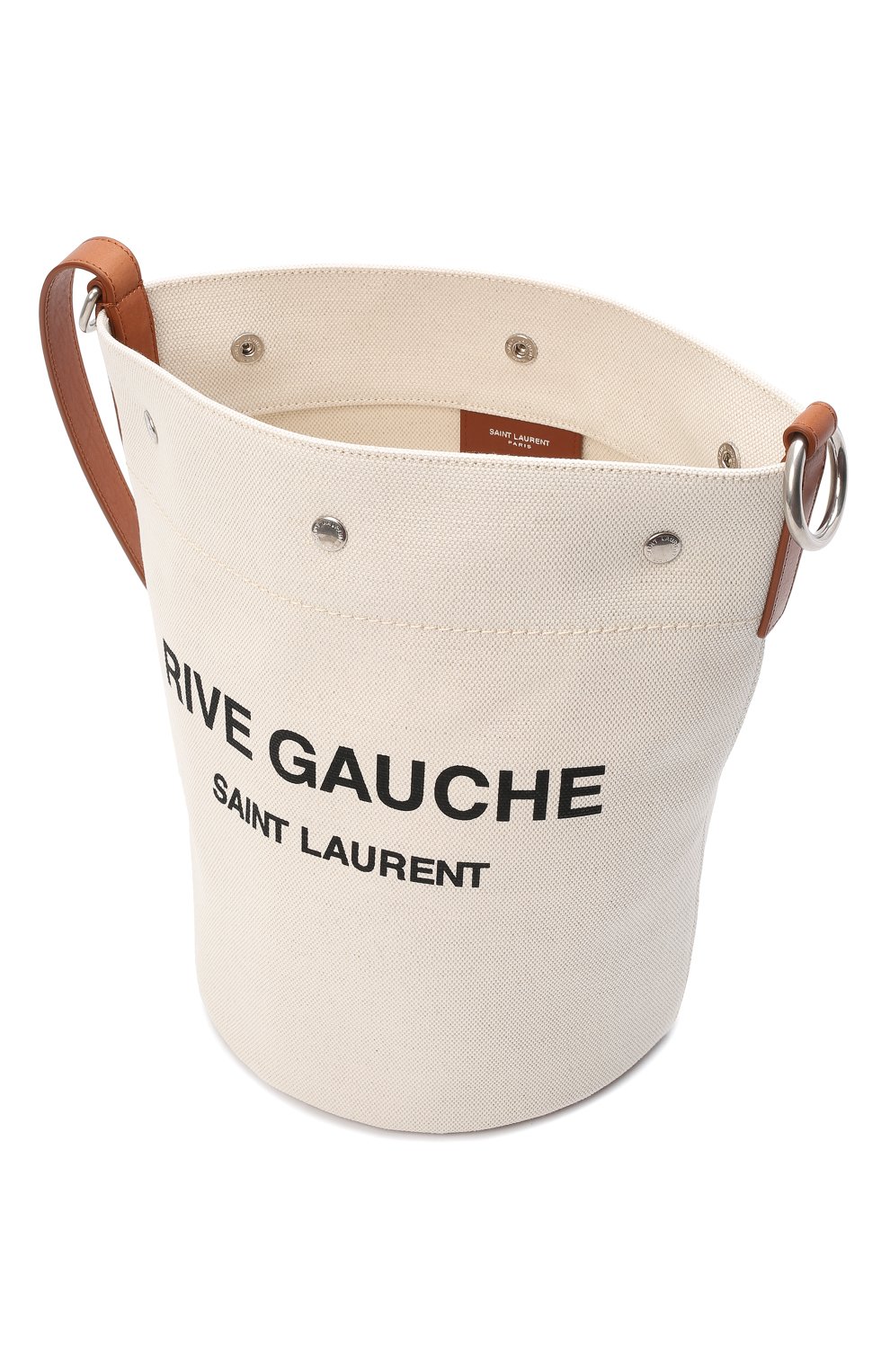 Женский сумка rive gauche SAINT LAURENT кремвого цвета, арт. 669299/FAABK | Фото 5 (Сумки-технические: Сумки-шопперы; Размер: medium; Ремень/цепочка: На ремешке; Материал: Текстиль)