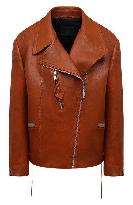Женская кожаная куртка PRADA коричневого цвета по цене 690000 руб., арт. 58A111-2D02-F0S73 | Фото 1