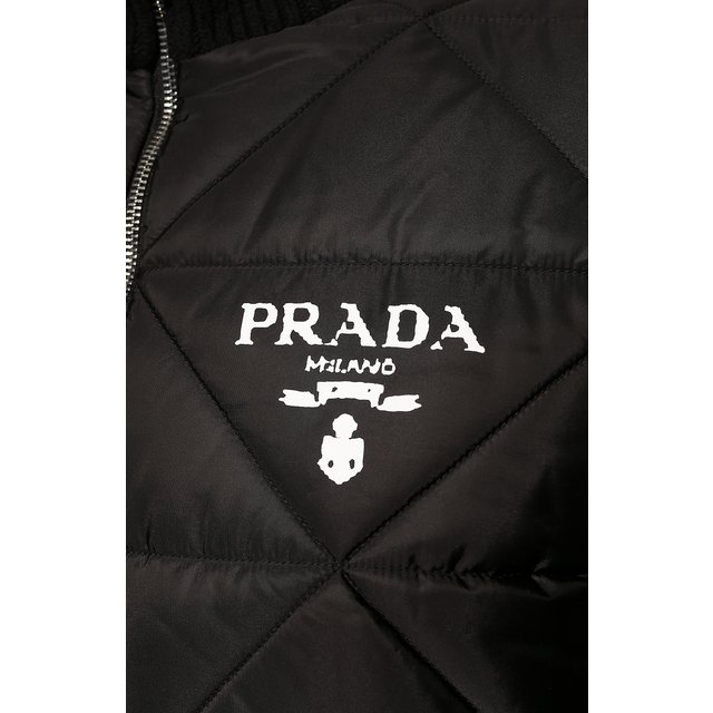 фото Комбинированный бомбер prada