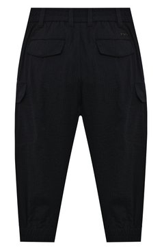 Детские брюки EMPORIO ARMANI темно-синего цвета, арт. 3K4PJH/4JJCZ | Фото 2 (Случай: Повседневный; Материал внешний: Синтетический материал, Хлопок; Региональные ограничения белый список (Axapta Mercury): RU; Мальчики Кросс-КТ: Брюки-одежда; Ростовка одежда: 10 - 11 лет | 140 - 146см, 13 - 15 лет | 158 см, 16 лет | 164 см, 4 года | 104 см, 5 лет | 110 см, 6 лет | 116 см, 7 лет | 122 см, 8 лет | 128 см)