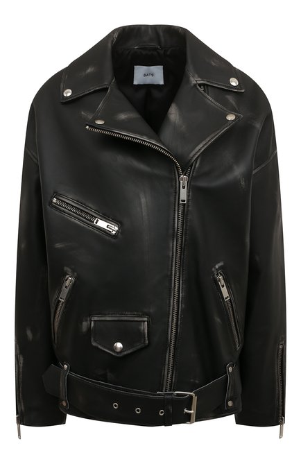 Женская кожаная куртка BATS черног о цвета по цене 117000 руб., арт. SS22/0_012 | Фото 1