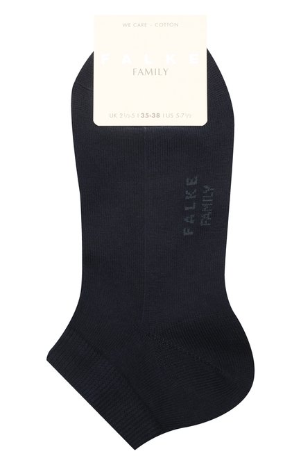 Женские хлопковые носки FALKE синего цвета, арт. 46489 | Фото 1 (Материал внешний: Хлопок)