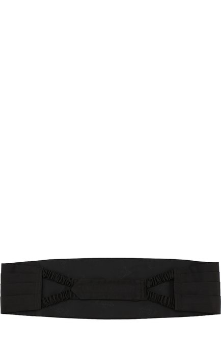 Мужской шелковый камербанд BRIONI черного цвета, арт. 000100/P446Z | Фото 2 (Статус проверки: Проверена категория; Материал: Шелк, Текстиль; Принт: Без принта)