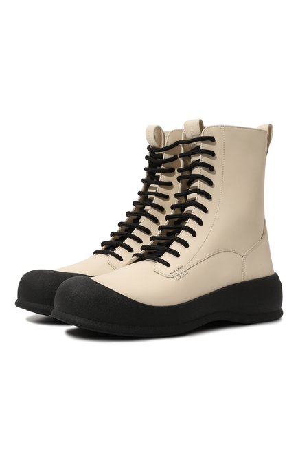 Женские кожаные ботинки courma BALLY черно-белого цвета по цене 108000 руб., арт. WB003K/VT005 | Фото 1