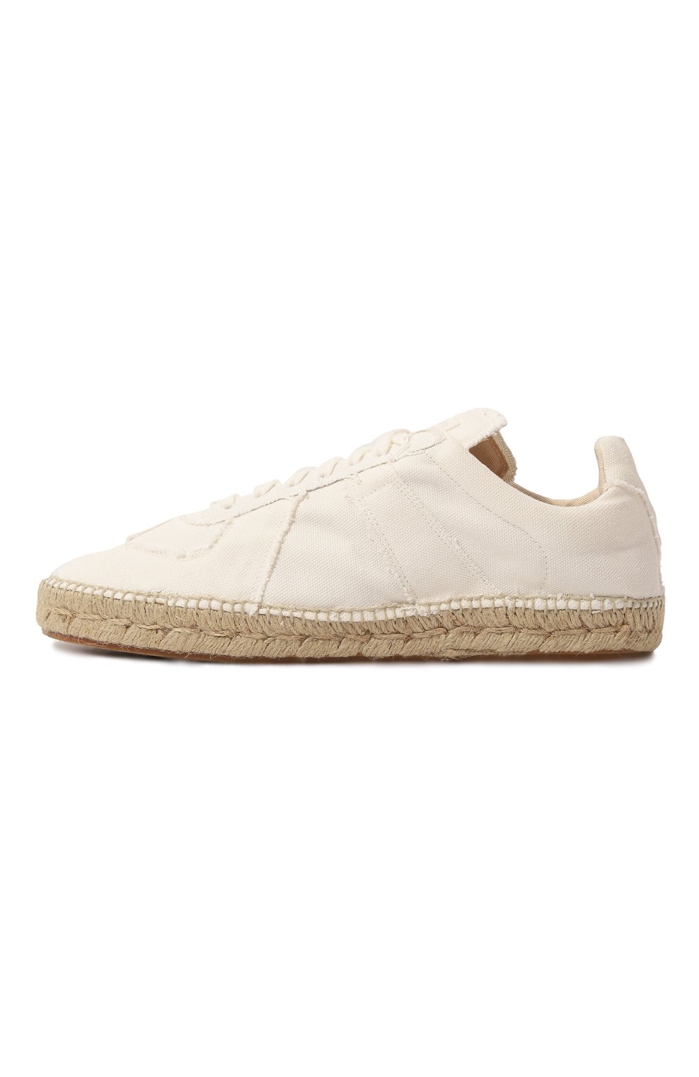Мужские текстильные эспадрильи replica MAISON MARGIELA белого цвета, арт. S57WS0445/P4751 | Фото 4 (Материал внешний: Текстиль; Материал сплава: Проставлено; Нос: Не проставлено; Материал внутренний: Текстиль; Стили: Кэжуэл)