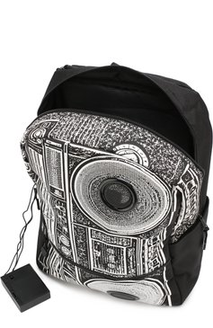 Детская рюкзак boombox MOJO PAX черно-белого цвета, арт. KZ9983489 | Фото 3 (Материал внутренний: Не назначено; Региональные ограничения белый список (Axapta Mercury): Не проставлено; Нос: Не проставлено; Статус проверки: Проверена категория)