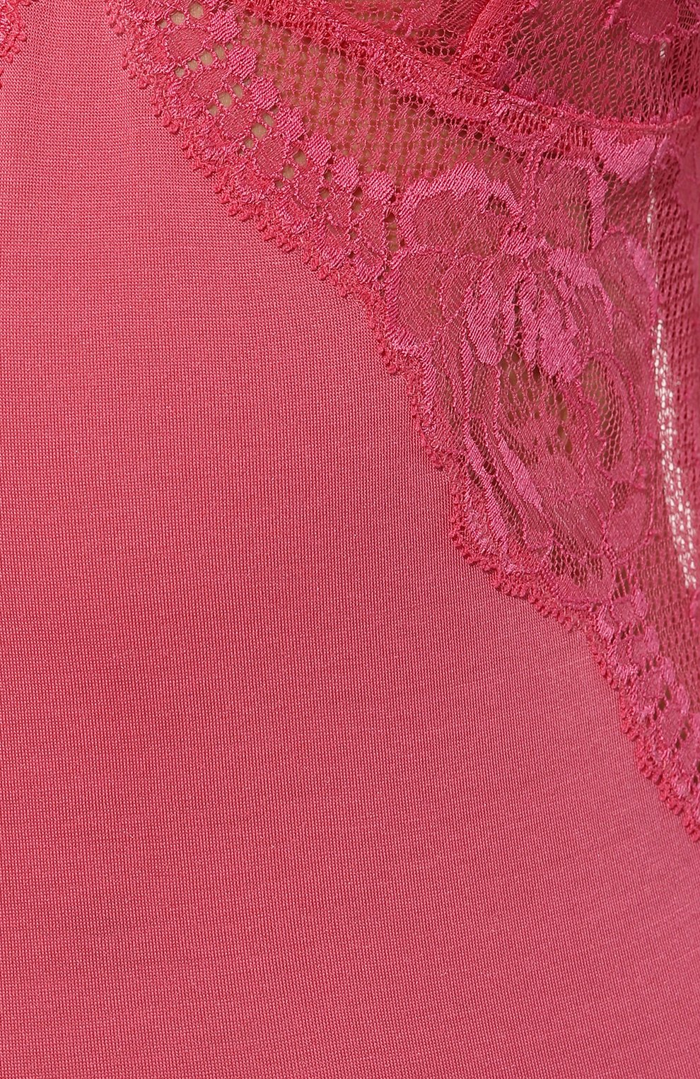 Женская сорочка LA PERLA малинового цвета, арт. 0048200 | Фото 5 (Материал внешний: Синтетический материал; Материал сплава: Проставлено; Нос: Не проставлено)