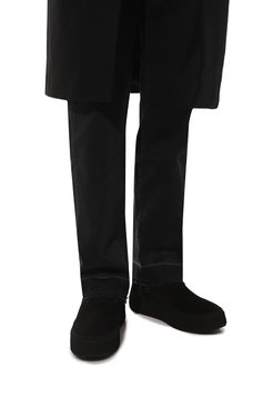 Мужские замшевые сапоги winter N.O.S черного цвета, арт. WIN004/IDR0/BLACK | Фото 3 (Материал утеплителя: Натуральный мех; Мужское Кросс-КТ: зимние сапоги, Сапоги-обувь; Подошва: Массивная; Материал внешний: Замша)