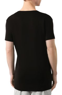 Мужская хлопковая футболка с v-образным вырезом DEREK ROSE черного цвета, арт. 8025-JACK001 | Фото 4 (Кросс-КТ: домашняя одежда; Рукава: Короткие; Длина (для топов): Стандартные; Материал сплава: Проставлено; Материал внешний: Хлопок; Мужское Кросс-КТ: Футболка-белье; Ювелирные украшения: Назначено; Драгоценные камни: Проставлено; Статус проверки: Проверена категория)