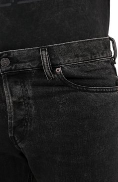 Мужские джинсы DIESEL темно-серого цвета, арт. A03568/09B87 | Фото 5 (Силуэт М (брюки): Прямые; Кросс-КТ: Деним; Длина (брюки, джинсы): Стандартные; Материал внешний: Хлопок, Деним; Стили: Кэжуэл)