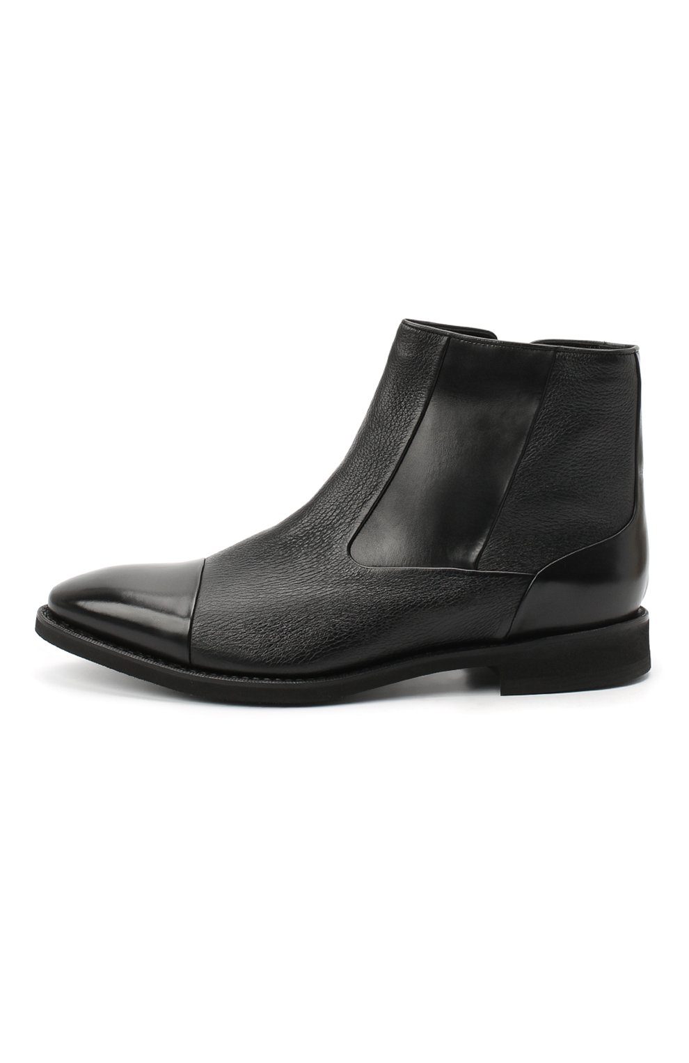 Мужские кожаные сапоги BARRETT черного цвета, арт. 152U022.5/VITELL0 | Фото 3 (Материал внешний: Кожа; Материал утеплителя: Натуральный мех, Овчина; Мужское Кросс-КТ: зимние сапоги, Сапоги-обувь; Региональные ограничения белый список (Axapta Mercury): RU; Подошва: Плоская; ширина носка стельки: 10, 9, 9,5; высота каблука: 3,2; толщина подошвы: 1)