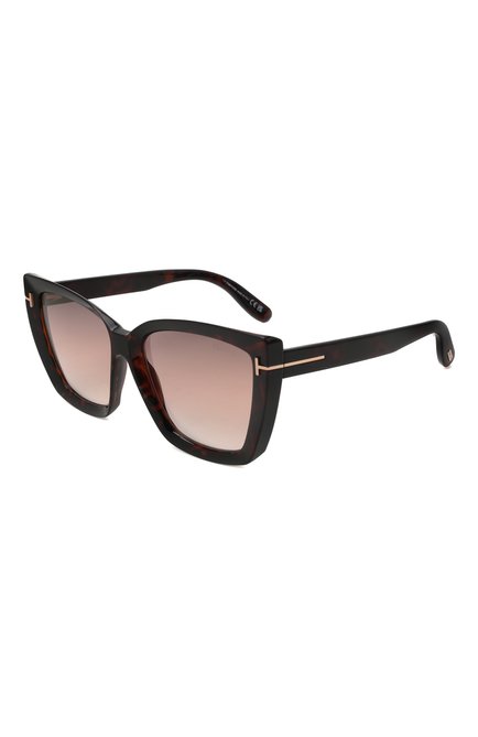 Женские солнцезащитные очки TOM FORD темно-коричневого цвета, арт. TF920 52G | Фото 1 (Тип очков: С/з; Оптика Гендер: оптика-женское)