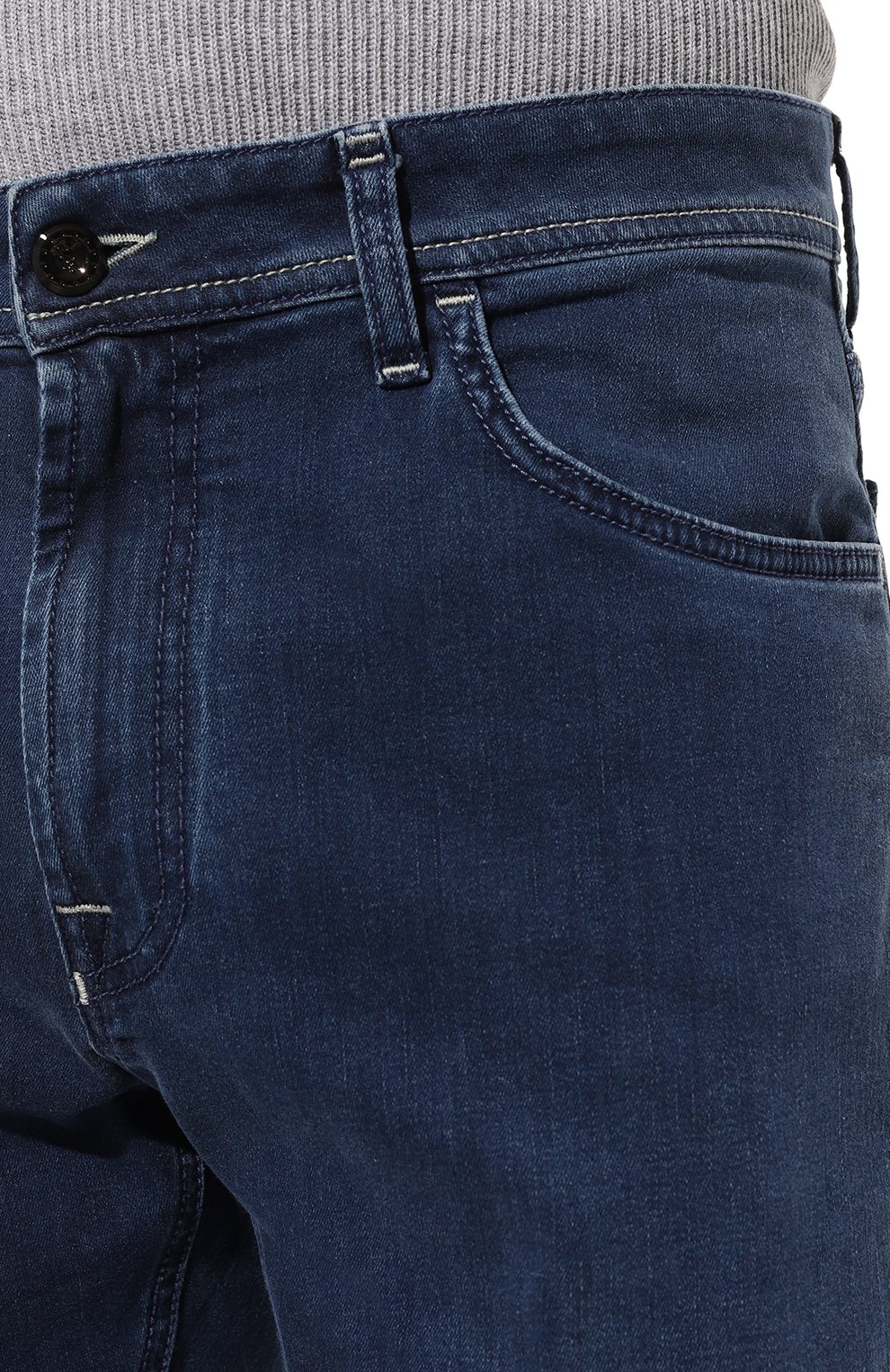 Мужские джинсы STEFANO RICCI синего цвета, арт. MST32B2210/T0043 | Фото 5 (Кросс-КТ: Деним; Длина (брюки, джинсы): Стандартные; Материал сплава: Проставлено; Материал внешний: Хлопок, Деним; Драгоценные камни: Проставлено; Стили: Кэжуэл)