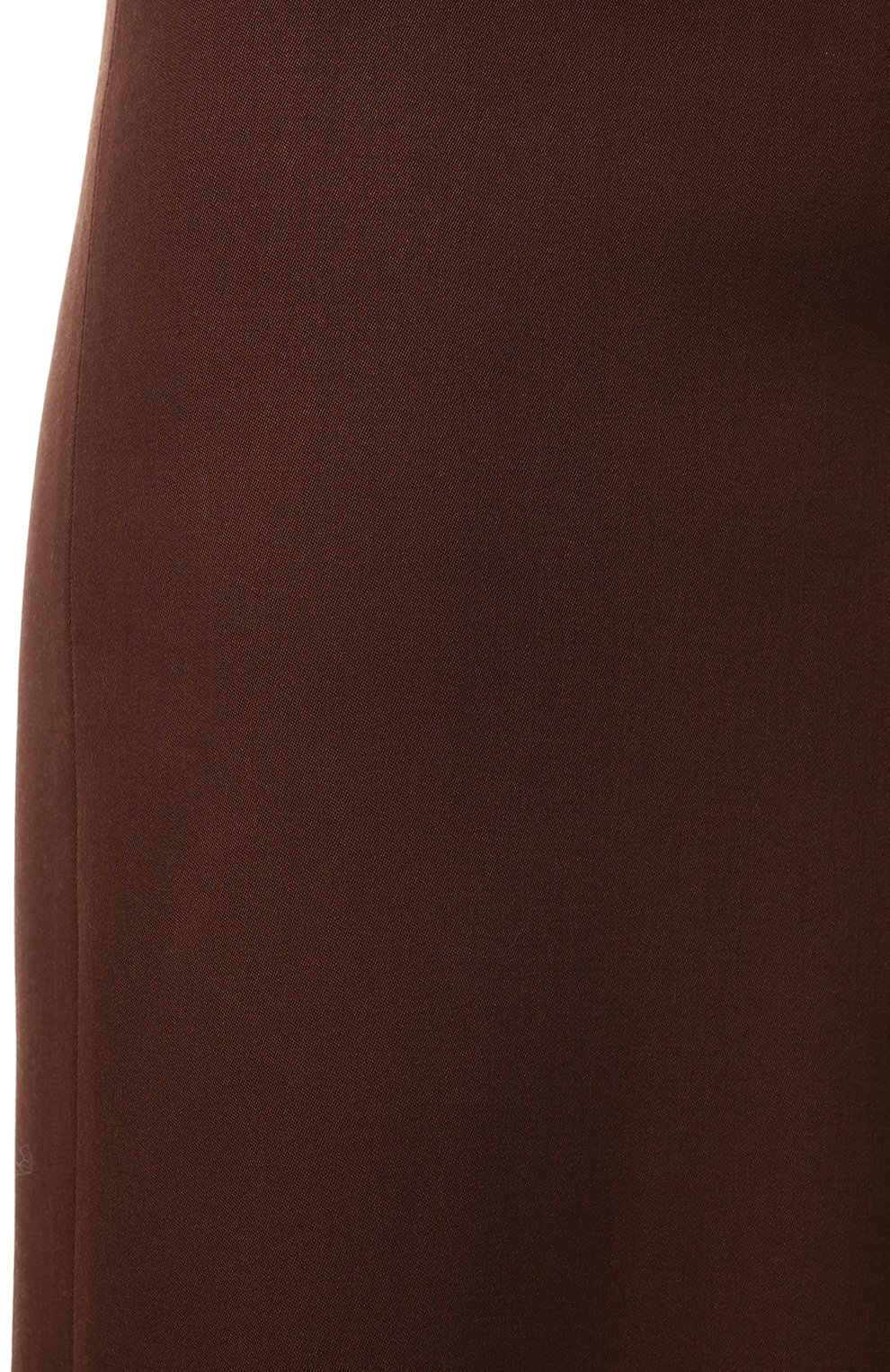 Женская шерстяная юбка VALENTINO коричневого цвета, арт. XB3RA8H06W5 | Фото 5 (Материал внешний: Шерсть; Стили: Гламурный, Романтичный; Женское Кросс-КТ: Юбка-карандаш, Юбка-одежда; Региональные ограничения белый список (Axapta Mercury): RU; Длина Ж (юбки, платья, шорты): Макси; Материал подклада: Вискоза)