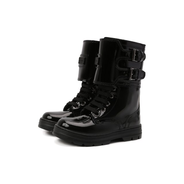 Кожаные ботинки Dolce & Gabbana D11014/A0554/24-28