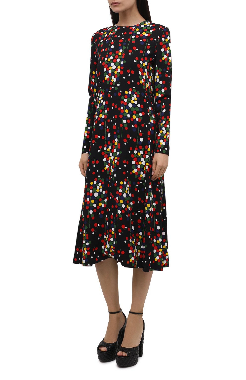 Платье из вискозы Saint Laurent  663410/Y5D23 Фото 3
