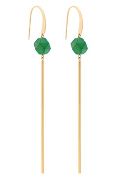 Женские серьги CRYSTALLINE JEWELLERY зеленого цвета, арт. 370А | Фото 3 (Региональные ограничения белый список (Axapta Mercury): RU; Материал: Металл)