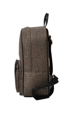 Женский рюкзак portrait medium BORBONESE темно-бежевого цвета, арт. 933028 | Фото 4 (Материал: Текстиль; Стили: Кэжуэл)