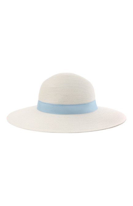 Детская шляпа SIMONETTA белого цвета, арт. 1O0070 | Фото 1 (Материал: Растительное волокно; Региональные ограничения белый список (Axapta Mercury): RU)