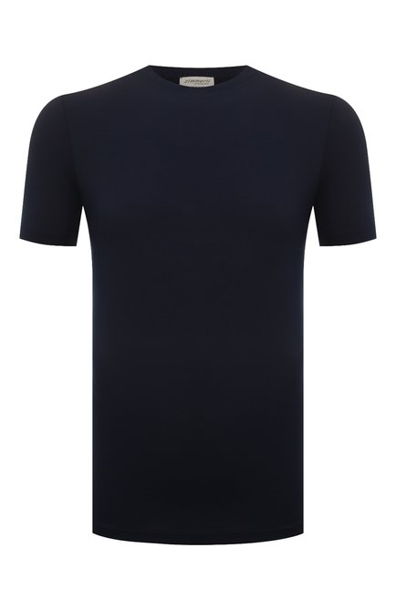 Мужская футболка ZIMMERLI темно-синего цвета по цене 10850 руб., арт. 700-1341 | Фото 1