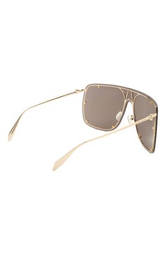 Женские солнцезащитные очки ALEXANDER MCQUEEN черного цвета, арт. 649846/I3330 | Фото 4 (Тип очков: С/з; Материал: Металл; Очки форма: Over-size)