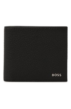 Мужской кожаное портмоне BOSS черного цвета, арт. 50470464 | Фото 1 (Региональные ограничения белый список (Axapta Mercury): Не проставлено; Материал: Натуральная кожа; Материал сплава: Проставлено; Нос: Не проставлено)