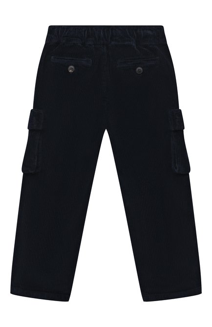 Детские брюки MC2 SAINT BARTH темно-синего цвета, арт. STBK G0LDECK JR/G0LD002/00466E | Фото 2 (Материал внешний: Хлопок; Нос: Не проставлено; Материал сплава: Проставлено)