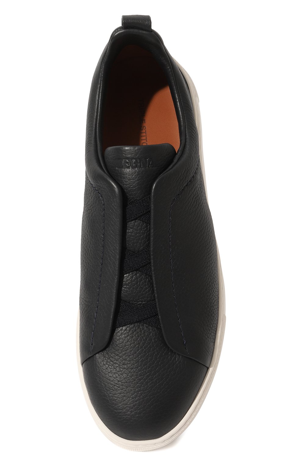 Кожаные кеды Triple Stitch Zegna  S4667Z-LHCVO Фото 6