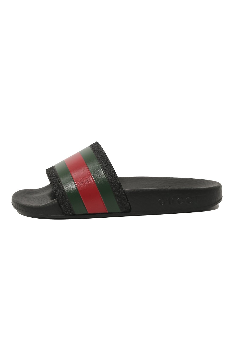 Мужского шлепанцы GUCCI черного цвета, арт. 503220/GIB10 | Фото 2 (Статус проверки: Проверено, Проверена категория)