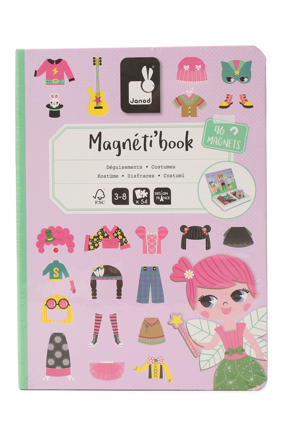 Детского магнитная книга-игра девочки JANOD разноцветного цвета, арт. J02718 | Фото 1 (Игрушки: Настольные игры)