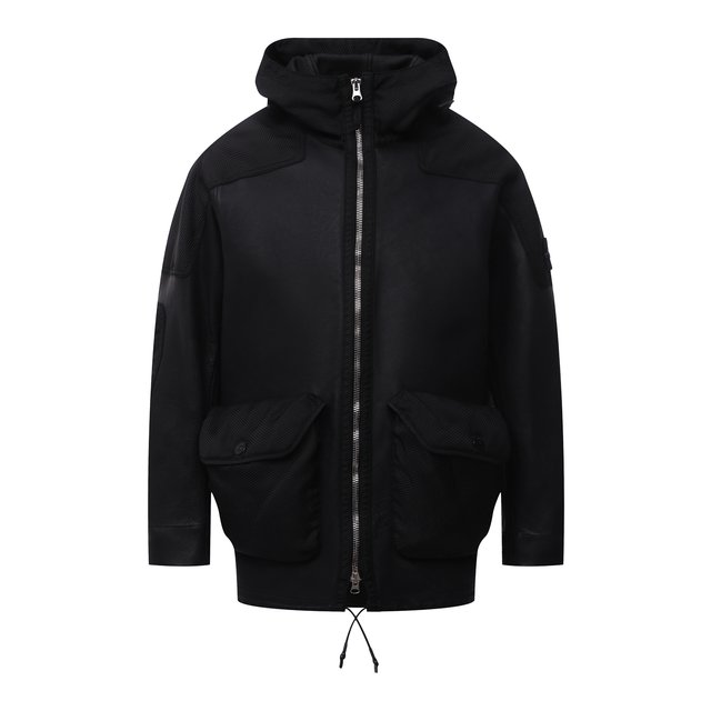 фото Кожаная куртка stone island