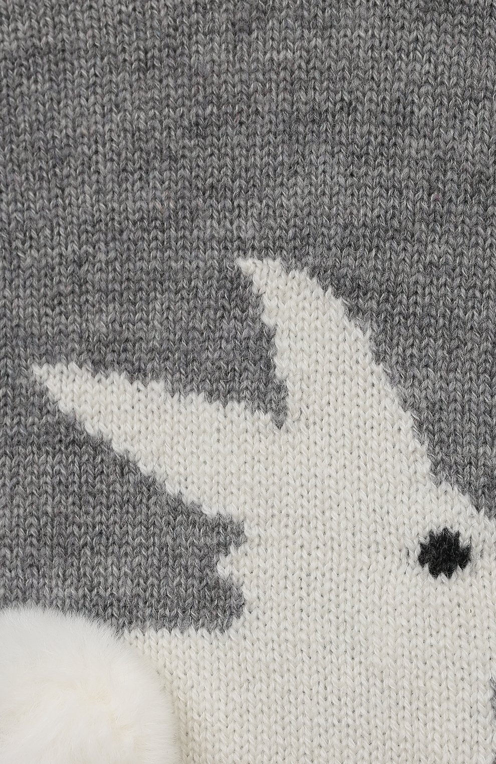 Детский комплект из пуловера и брюк BABY T серого цвета, арт. 22AI170C/18M-3A | Фото 6 (Материал внешний: Шерсть; Материал сплава: Проставлено; Н ос: Не проставлено)