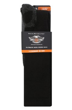 Мужские носки HARLEY-DAVIDSON черного цвета, арт. 99985670 | Фото 2 (Кросс-КТ: бельё; Материал внешний: Синтетический материал)