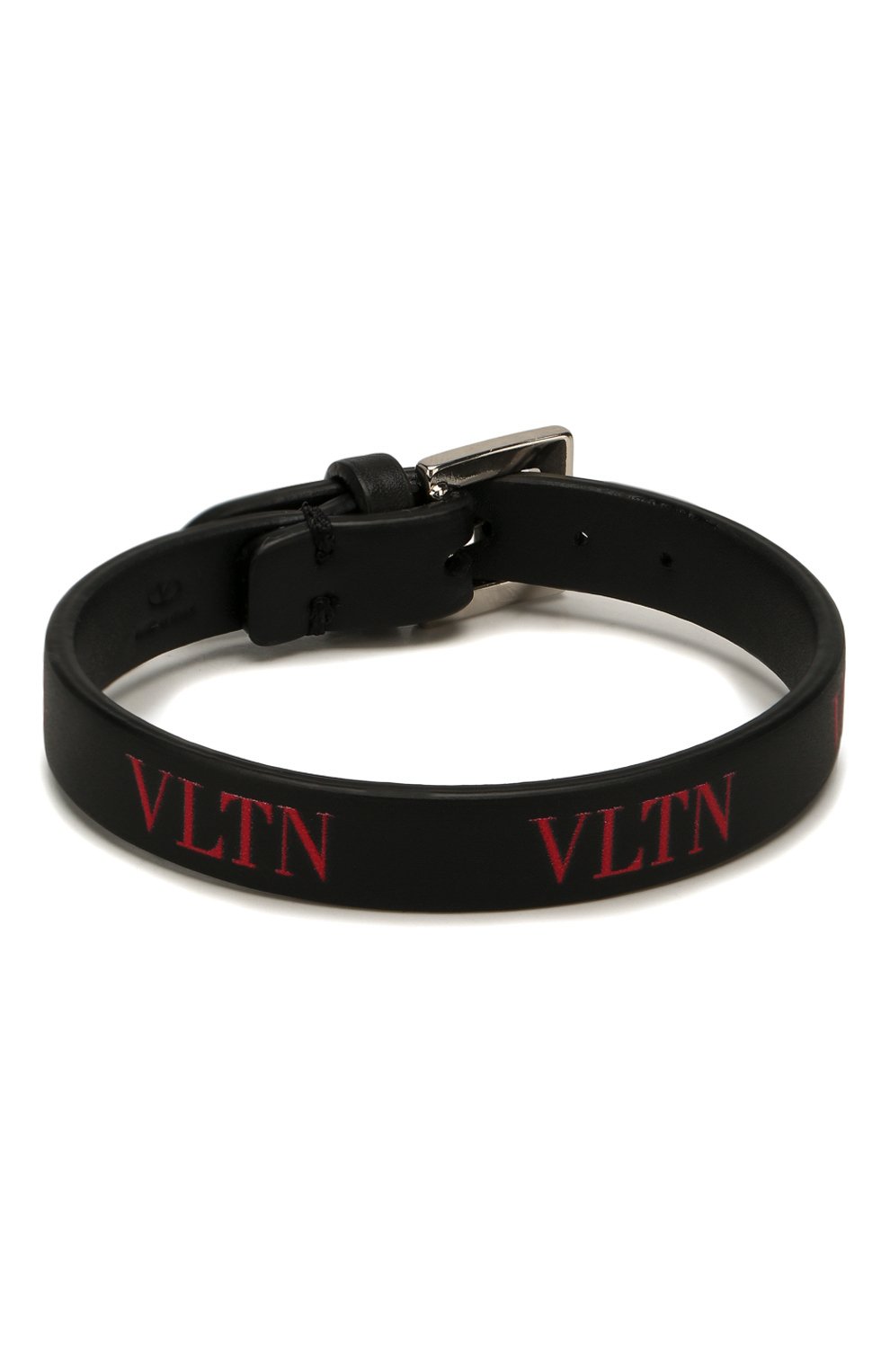 Мужской кожаный браслет VALENTINO черного цвета, арт. TY2J0M46/LVN | Фото 1 (Материал: Кожа)