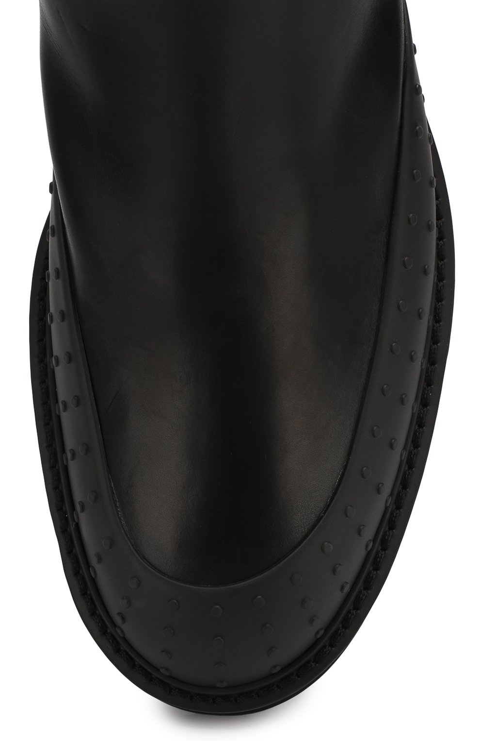 Мужские кожаные челси TOD’S черного цвета, арт. XXM05C00P20QAX | Фото 5 (Материал внутренний: Натуральная кожа; Материал утеплителя: Без утеплителя; Подошва: Плоская; Мужское Кросс-КТ: Сапоги-обувь, Челси-обувь; Длина стельки: 29, 29,4, 26,1, 26,5, 26,9, 27,4, 27,8, 28,2, 28,6)