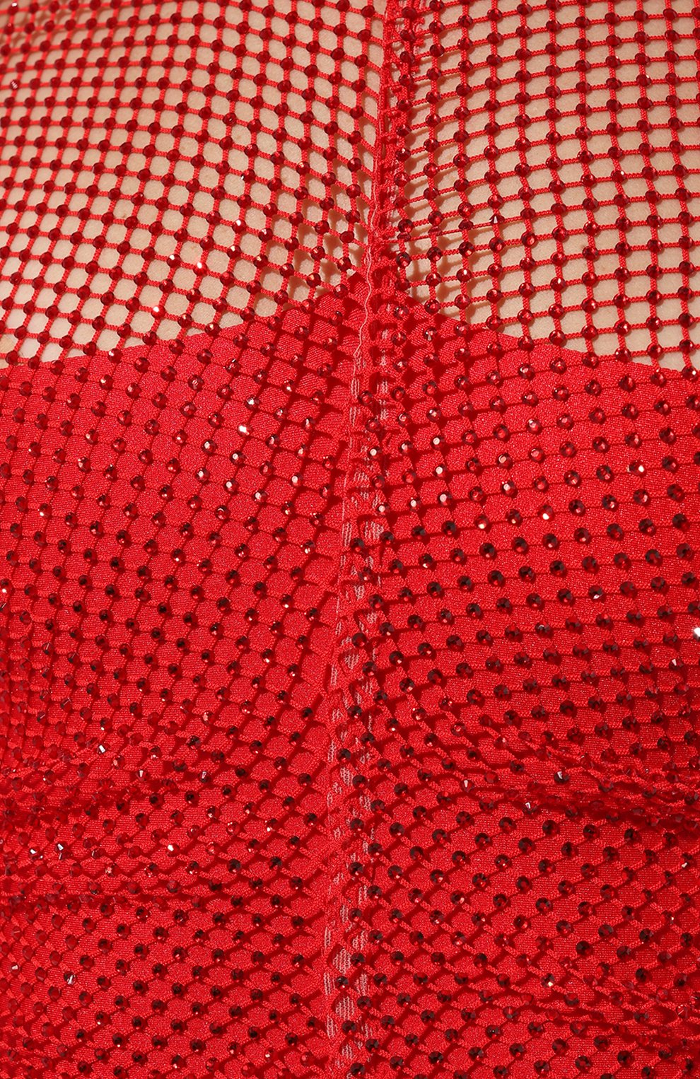 Женское платье GIUSEPPE DI MORABITO красного цвета, арт. PF23321DR-231 | Фото 5 (Случай: Коктейльный; Рукава: Длинные; Длина Ж (юбки, платья, шорты): Мини; Материал внешний: Синтетический материал; Материал сплава: Проставлено; Материал подклада: Синтетический материал; Драгоценные камни: Проставлено; Стили: Романтичный; Женское Кросс-КТ: Платье-одежда)