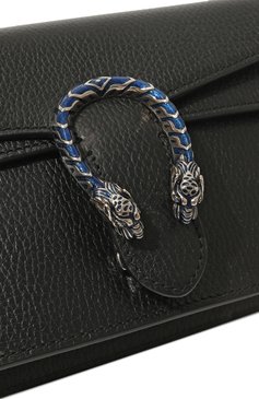 Женская сумка dionysus small GUCCI черного цвета, арт. 499623 0JNAN | Фото 3 (Сумки-технические: Сумки через плечо; Материал: Натуральная кожа; Ремень/цепочка: На ремешке; Размер: small)