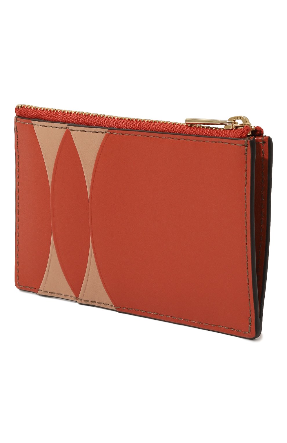 Женский кожаный футляр для кредитных карт FURLA оранжевого цвета, арт. WP00288/BX0184 | Фото 2 (Материал: Натуральная кожа)