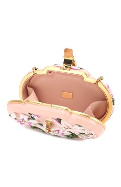 Женский сумка dolce box DOLCE & GABBANA светло-розового цвета, арт. BB6617/AA117 | Фото 4 (Женское Кросс-КТ: Вечерняя сумка, Клатч-клатчи; Размер: small; Материал: Экокожа)