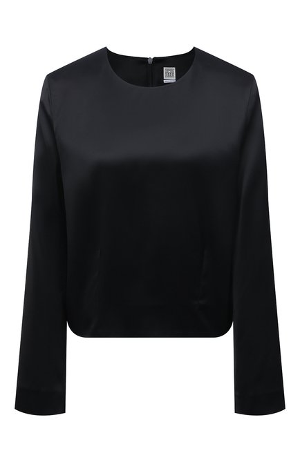 Женская блузка из вискозы TOTÊME черного цвета по цене 44250 руб., арт. 221-741-730 | Фото 1
